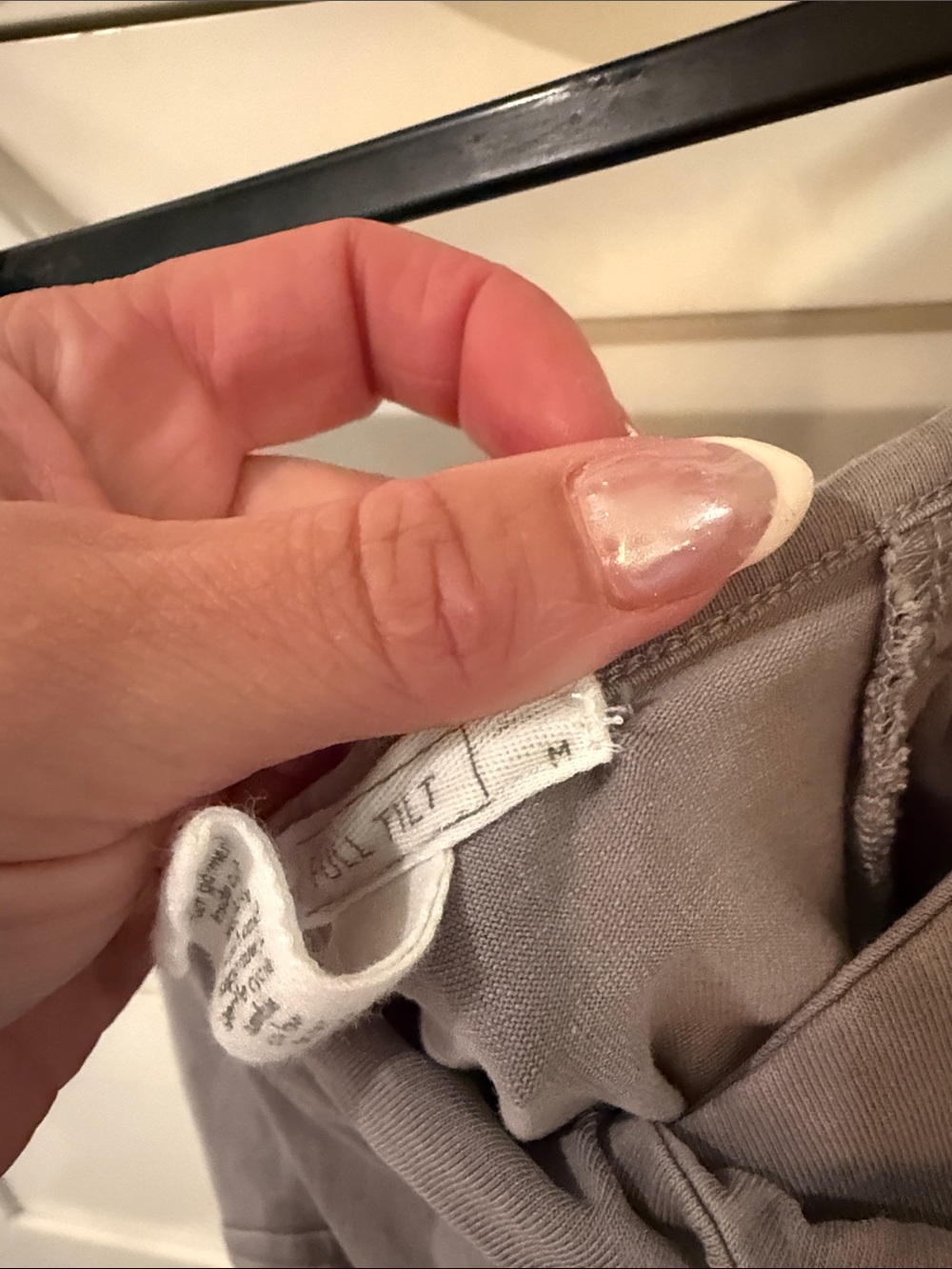 Tilly's Lavender Gray Twist-Front Cropped Cami - Picture 3 of 4